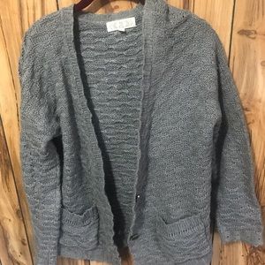 Grey Knitted Cardigan